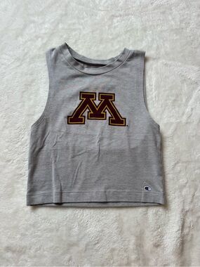 Champion Light Gray Tank Top with Maroon and Gold 'M' Logo